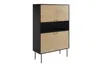 SalesFever Highboard | 4 Türen, 1 offenes Fach | MDF Eiche Produktbild-Vorschau 2
