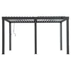 Sunjoy Aluminium Modulare Multi Lamellenpergola mit LED 3x4 Produktbild-Vorschau 1