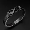 UNIQAL | Unendlichkeit Lederarmband "INFINITY" Herren Produktbild-Vorschau 2