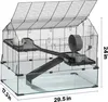 VEVOR Hamsterkäfig, 360° Sicht Transparenter Produktbild-Vorschau 7