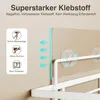Duschablage ohne Bohren 2 Stück Weiß Duschregal Badezimmer Produktbild-Vorschau 4