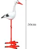 Gartenfigur Storch Metall, wackelnder Kopf mit Feder, Deko Produktbild-Vorschau 7