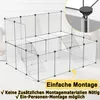 A modular pet enclosure with ramps, set up indoors. Produktbild-Vorschau