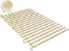 A wooden slatted bed base with measurements indicated by green lines and text. Náhľad obrázku produktu