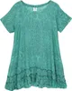 Boho Strandkleid, Minikleid - Petrol, Damen, Grün, Viskose, Produktbild-Vorschau 2