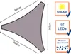 Voile D'Ombrage Avec Bordure Led Intégrée - Triangle - 3,6 Voir les images du produit 7