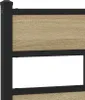 vidaXL Metallbett ohne Matratze Sonoma-Eiche 193x203 cm Produktbild-Vorschau 7