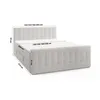 FEDVE Boxspringbett Yazo Royal Doppelbett Bettkästen Topper Produktbild-Vorschau 5