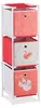 Relaxdays Kinderrek "Zwaan" met opbergboxen, wit-rood Productafbeelding-voorbeeld 9