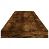Nástěnné police 4 ks. Kouřový dub 100x10x1,5 cm materiál na Náhled obrázku produktu 5