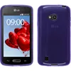 PhoneNatic Case kompatibel mit LG L50 - lila Silikon Hülle Produktbild-Vorschau 1