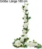 Künstliche Rosengirlande weiß für Hochzeit, Garten, Wand, Produktbild-Vorschau 2