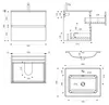doporro Badmöbel-set Waschbecken-Unterschrank Badezimmer Produktbild-Vorschau 7