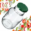 Zavařovací sklenice KADAX se zeleným víčkem "Boro", Náhled obrázku produktu 4