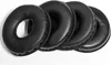 Four black ear pads for headphones are arranged in a row on a white background. Voir les images du produit