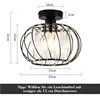 ZMH Deckenleuchte Kristall Deckenlampe Flur Flurlampe Deck Produktbild-Vorschau 7