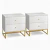 Set di 2 comodini FCH con 2 cassetti, comodini moderni per Anteprima dell’immagine prodotto 1