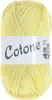 A ball of yellow yarn with a label. Produktbild-Vorschau