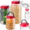 KADAX Vorratsglas 2L + 3L + 5L  mit Deckel, 3 Stück, Produktbild-Vorschau 7