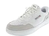 A white and gray athletic shoe is shown against a white background. Produktbild-Vorschau