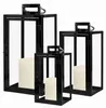 3er Set XXL Edelstahl Windlicht - Laternen Set 30/40/53cm Produktbild-Vorschau