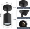 ZMH LED plafoniera nera 1 fiamma plafoniera faretto da Anteprima dell’immagine prodotto 5