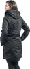 A woman is shown from the back wearing a black winter jacket. Produktbild-Vorschau