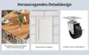 Sweiko Moderne Kücheninsel, Küchenschrank, Ausziehbarer Produktbild-Vorschau 8