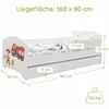 Lit d'enfant 80x160 cm avec matelas et tiroir, protection Voir les images du produit 10