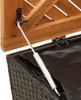 vidaXL Záhradná truhla čierna 110x50x54 cm polyratan Náhľad obrázku produktu 8