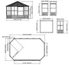 Sojag Charleston 1218 Metall Pavillon mit Seitenteilen 4x6 Produktbild-Vorschau 7