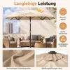 Parasol double COSTWAY 300 x 150 cm, parasol pliable, Voir les images du produit 6