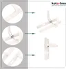 KOTARBAU® Drückerpaar 92mm mit Langem Schild Weiß für Produktbild-Vorschau 4
