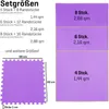 Sporttrend 24® 12 Schutzmatten + 24 Randstücke Set Lila Produktbild-Vorschau 2