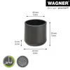 WAGNER Kappen für Stahlrohr rund 4tlg. - Ø 20 / 24 x 23 mm, Produktbild-Vorschau 2