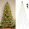 A collage showing a decorated Christmas tree on the left and a string of Christmas lights arranged in a tree shape on the right. Náhľad obrázku produktu
