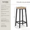 Tabourets de bar Corby - Bois clair industriel, Chêne Voir les images du produit 6