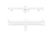 Duschrinne – 90 cm – Gold – Standardrost – Edelstahl – mit Produktbild-Vorschau 5