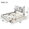 Stauraumbett mit LED-Beleuchtung, USB-Anschlüssen und Produktbild-Vorschau 6