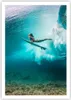 Poster - Poster ohne Rahmen - Surfen Unterwasser Frau - Produktbild-Vorschau 1