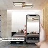 A bedroom setting with a modern ceiling light. Produktbild-Vorschau
