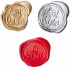Three wax seals with different colors and inscriptions. Voir les images du produit