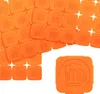 Jetons événementiels séparables en plastique en orange fluo Voir les images du produit 1