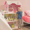 Banditen & Engel Puppenhaus aus Holz, Barbie-Haus, rosa Produktbild-Vorschau 2