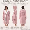 CalmyLIFE Bademantel Damen flauschig Morgenmantel - mit Produktbild-Vorschau 4