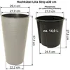 Hochkübel Lilia Strip ø 30 / H=57 cm - anthrazit Produktbild-Vorschau 2