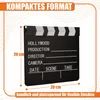 Filmklappe aus Holz Regieklappe 20x18 cm für Dekoration & Produktbild-Vorschau 2