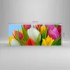 Bilder auf glas - Tulpen Blumenstrauß Blumen Tau - 100x40cm Produktbild-Vorschau 3
