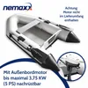 NEMAXX® Ponton 230 cm dla 2 osób wędkarski rekreacyjny Podgląd zdjęcia produktu 4