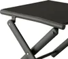 Garten Klapphocker / Fußhocker Metall - Textilen Anthrazit / Schwarz Produktbild-Vorschau